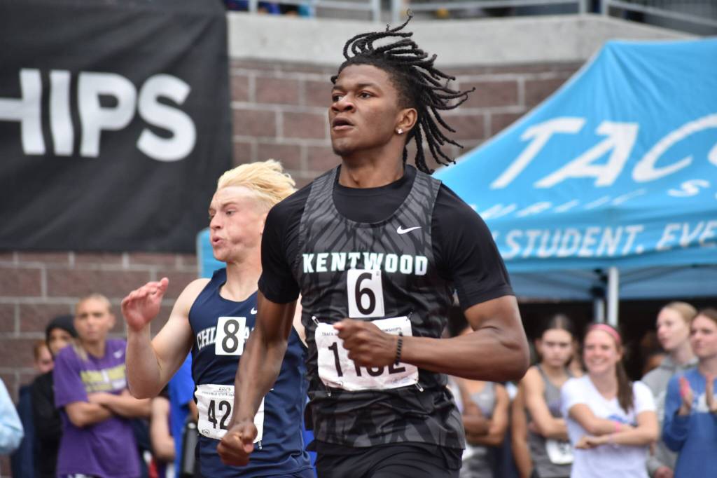 Jaevion Jamerson was the lone Kentwood Conk to place in the boys division. Ben Ray / The Reporter