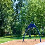 A zip line is available for use at Springwood Park. COURTESY PHOTO, City of Kent Parks