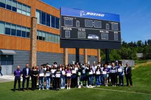 Washington State STEM Signing Day 2025 honorees in a group photo at a celebration event on June 6, at the Virginia Mason Athletic Center (VMAC) in Renton. Courtesy photo.