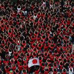 SEATTLE, WASHINGTON - JUNE 17: Fans of Urawa Red Diamonds react, enjoying the match atmosphere during the FIFA Club World Cup 2025 group E match between CA River Plate and Urawa Red Diamonds at Lumen Field on June 17, 2025 in Seattle, Washington. (Photo by Steph Chambers - FIFA/FIFA via Getty Images)