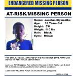 Missing person information released July 22 by the Kent Police. COURTESY GRAPHIC, Kent Police