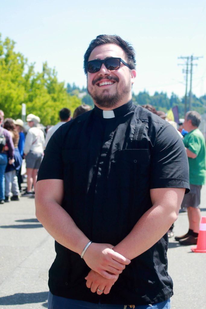 Pastor Caleb Encinas Cortés, United Methodist Church in Federal Way. Photo by Keelin Everly-Lang / the Mirror