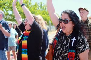 Rev. Katie Klosterman leads the congregation at Browns Point United Methodist and Rev. Karen Yokota-Love lives in Federal Way, but leads the Blaine Memorial Methodist Church in Seattle. Photo by Keelin Everly-Lang / the Mirror