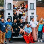 A group celebrates National Night Out. COURTESY PHOTO, Kent Police