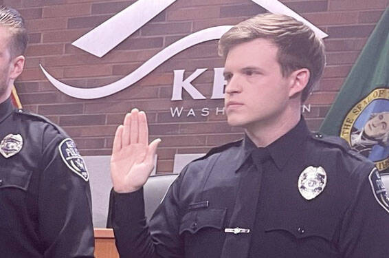 Kent Police Officer Conner Thompson. COURTESY PHOTO, City of Kent