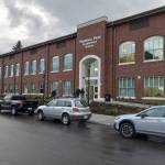 The exterior of the rebuilt Terminal Park Elementary School, 1101 D St. SE, Auburn. The remodeled school opened in September 2023 and was the final school financed by the district's 2016 bond. File photo