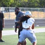 Ben Ray / The Reporter
Chance Savini gets off a block set by Head Coach Quincey Davison Jr.