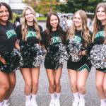 Kentwood High School cheerleaders welcome students back to school. COURTESY PHOTO, Kent School District
