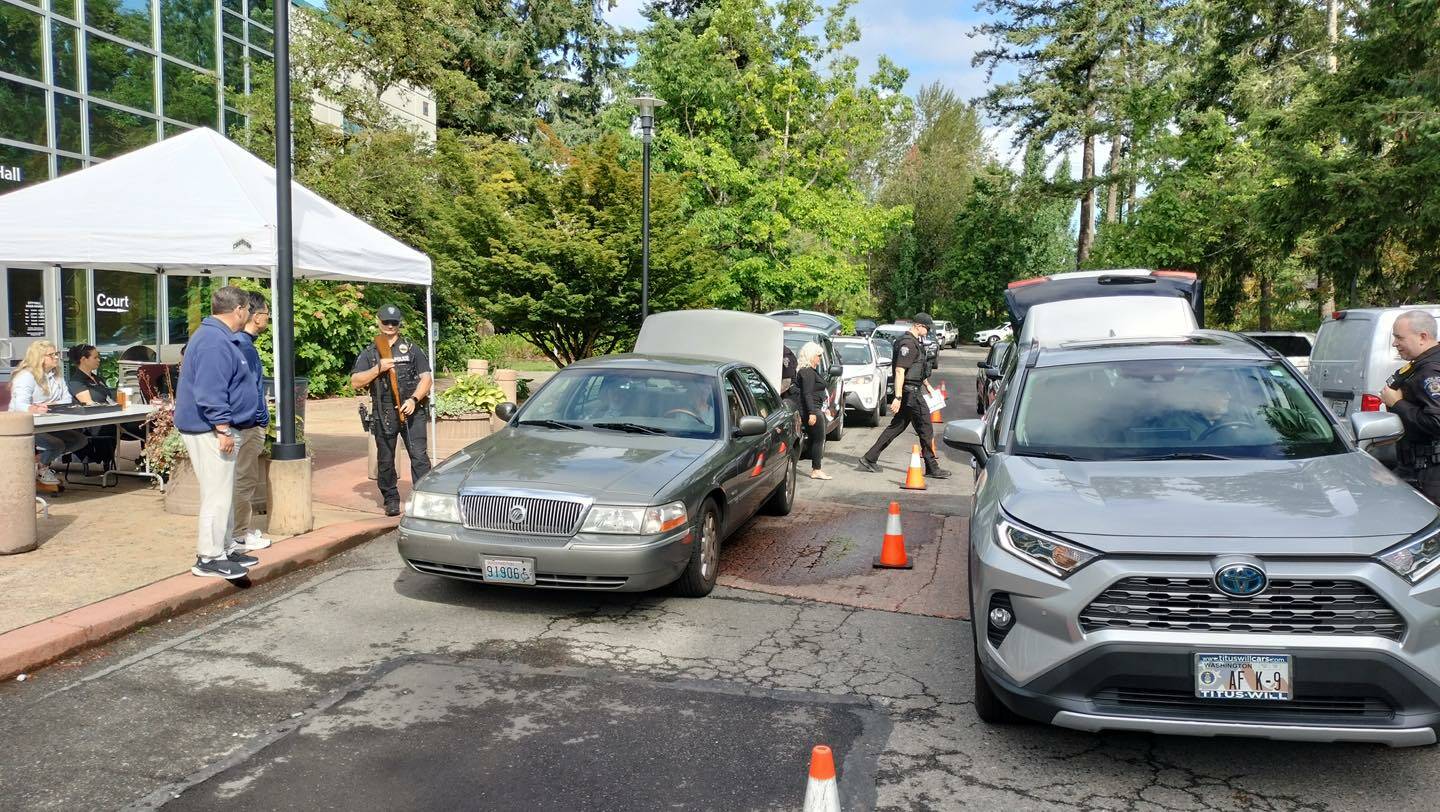 A picture from the gun buyback. Courtesy photo, City of Federal Way