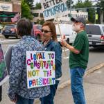 Many signs were spotted by drivers along SE 272nd Street in Covington. COURTESY PHOTO, Indivisible Covington WA