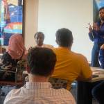 Zenovia Harris, the Chief Executive Officer for the Kent Chamber of Commerce, at the roundtable. Photo by Mariah Hill/For the Reporter