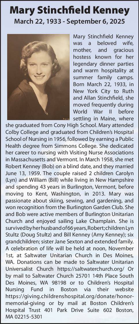 Mary Kenney | Obituary