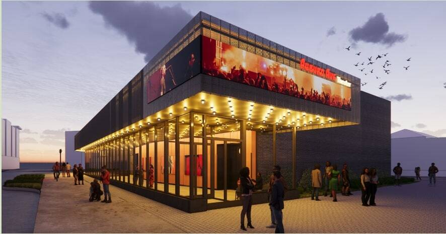 An artists rendering of the exterior of the future Auburn Avenue Theater. Photo courtesy City of Auburn