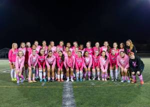 Both Kentridge and Kentwood wore pink in honor of breast cancer awareness. Photo taken by Robby Mullikin