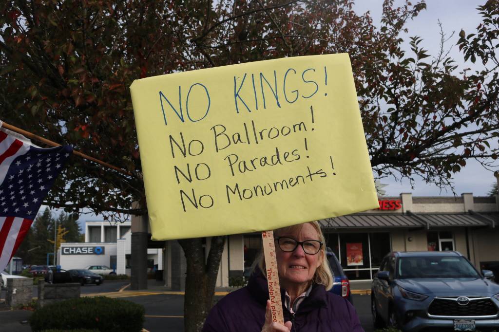Fairwood protesters. Photo by Bailey Jo Josie/Sound Publishing.
