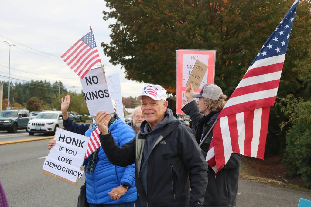 Fairwood protesters. Photo by Bailey Jo Josie/Sound Publishing.