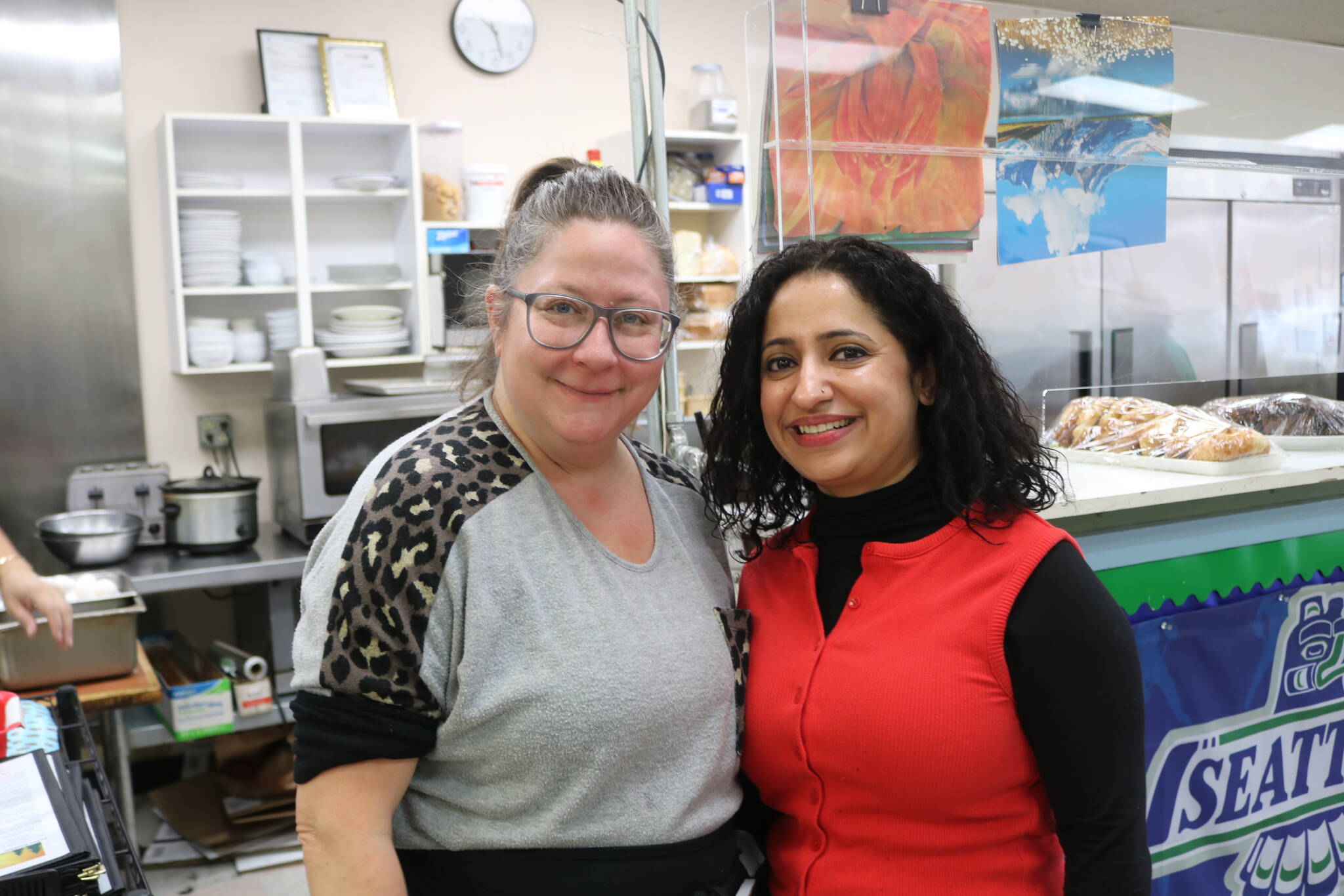 Maggies on Maker waitress Jessica Patterson and owner Raman Arora are key players in the restaurants success. Photo by Bailey Jo Josie/Sound Publishing.