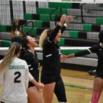 Kentwood celebrates the win over Kentridge on senior night. Ben Ray / The Reporter