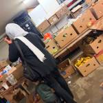 A scene at the Kent Food Bank at the Birch Creek apartment complex. Photo by Mariah Hill