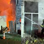 Photos from the scene of the fire. Courtesy photos