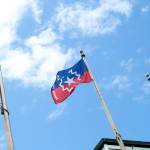 Photo by Keelin Everly-Lang / the Mirror
The Juneteenth and Pride flags were flown in June 2025 next to the U.S. flag in Federal Way.
