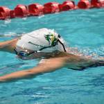 Kentridge swimmer about to emerge through the water in the 200 medley relay. Ben Ray / The Reporter