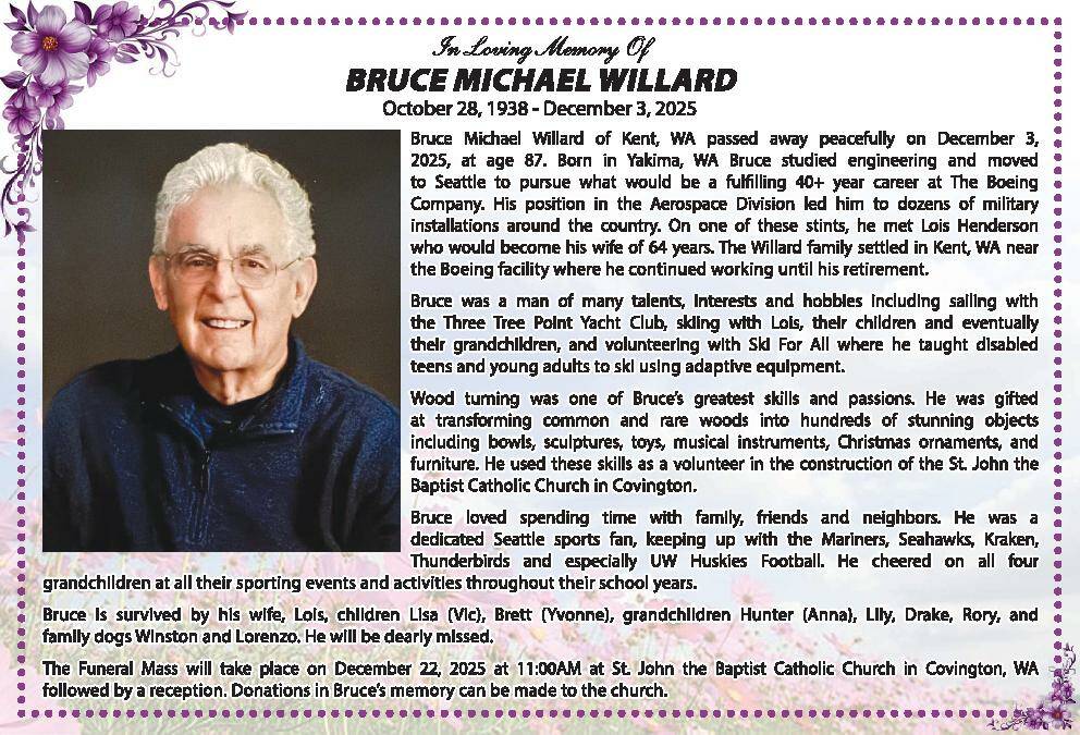 Bruce Willard | Obituary