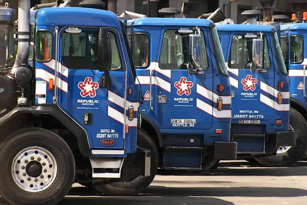 Kent residents were without garbage service for several days in July as drivers honored strikes elsewhere in the nation against Republic Services. COURTESY PHOTO, Republic Services