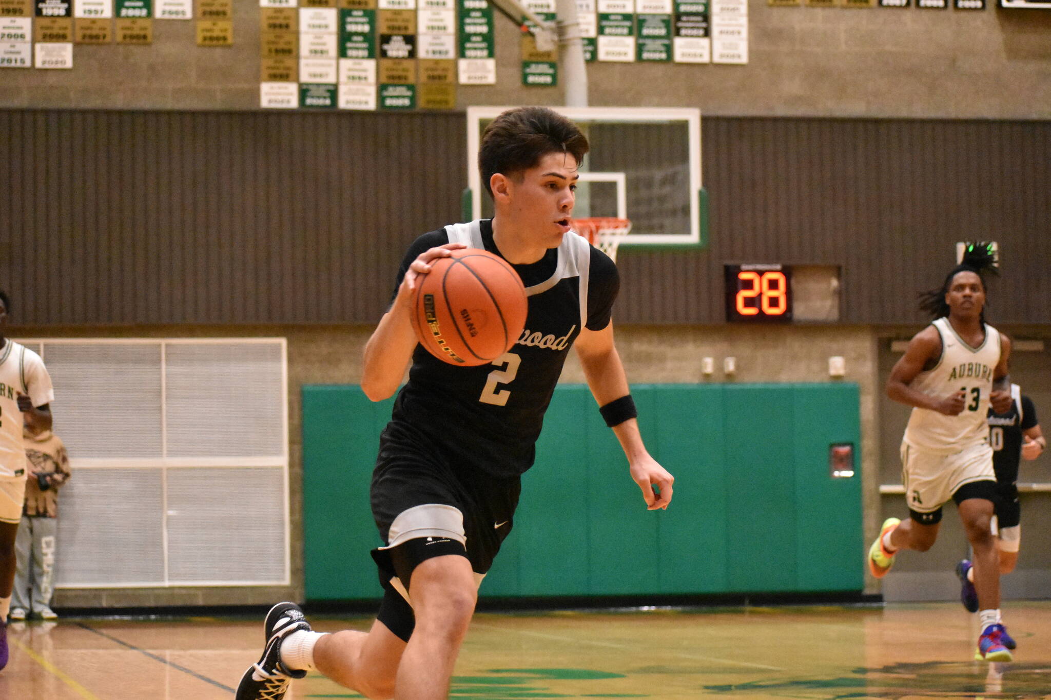 Brandon Tagle heads to the hoop en route to 18 points in the loss to Auburn. Ben Ray / The Reporter