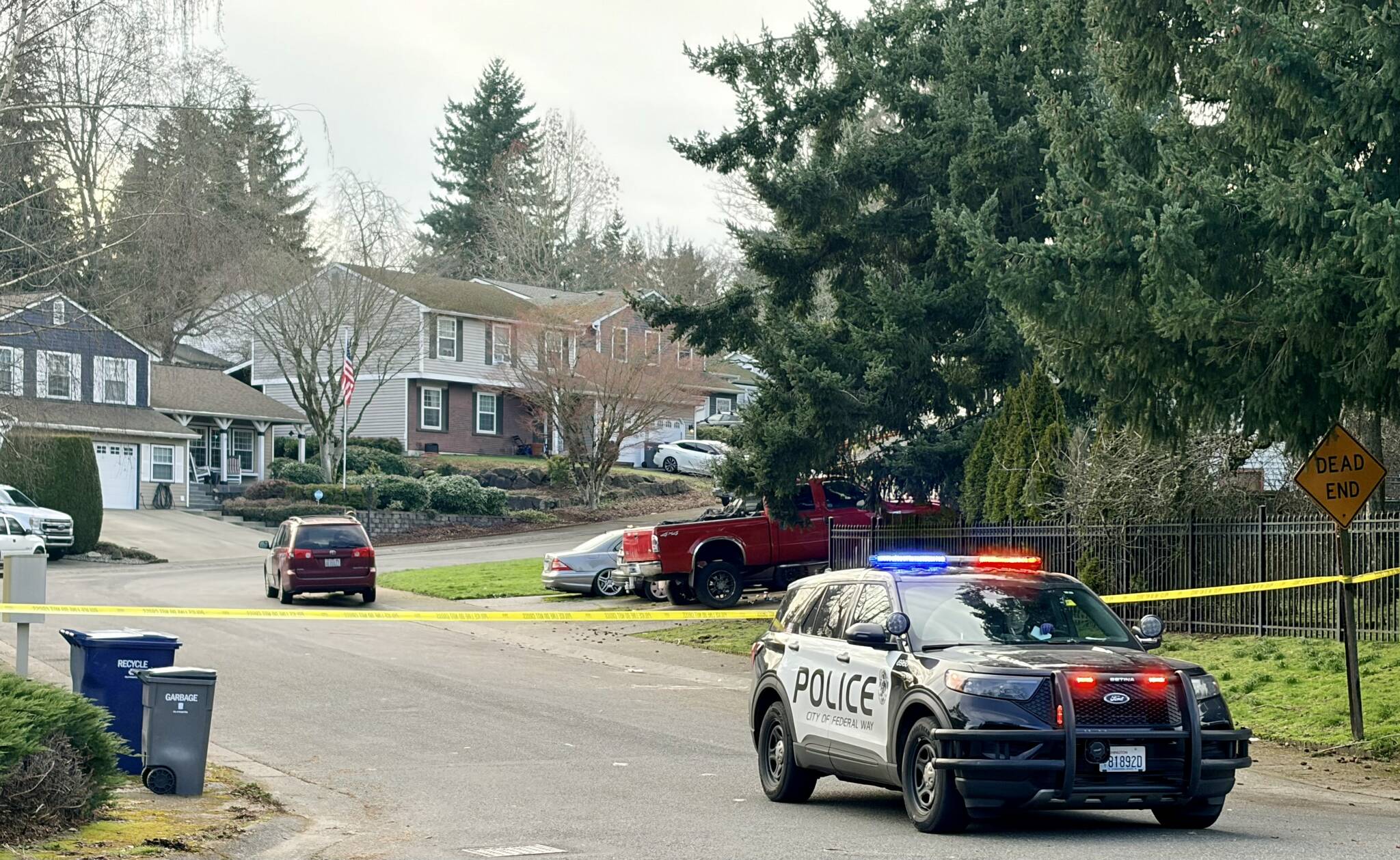 The 33700 block of 27th Place Southwest, Federal Way, on Jan. 22. Photo by Joshua Solorzano/Sound Publishing