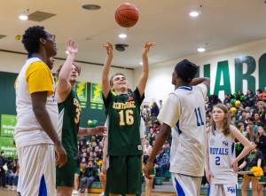 Dylan Reynolds takes a shot for Kentridge. Photo provided by Robbie Mullikin.