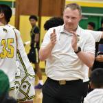 Kentridge head coach Zac Webb claps as he wins his biggest game as the Chargers' head coach. Ben Ray / The Reporter