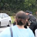 The student who allegedly assaulted a man at the walkout was arrested by the Enumclaw Police Department on Porter Avenue. Photo by Ray Miller-Still