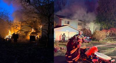 Photos from the fire. Courtesy of Puget Sound Fire