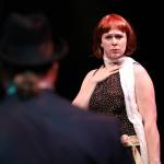 Photo by Allyson Meyer/Whidbey Island Center for the Arts. Sommer Harris plays Marta Van Hoven, one of her many roles in the production.