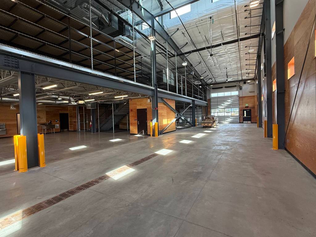 The police departments section of the building has secure evidence storage for long-term needs.