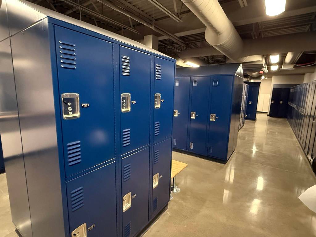 A locker room and drying room allow for employees to change out of dirty work clothes. Photo by Drew Dotson/Sound Publishing