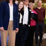 Allison and Joe Riley, far right, receive their Key Award March 13 along with, from left to right, parent activist Julie Gunter; UW Daily editor Morgan Bortnick; and UW Daily publisher John Tomasic, COURTESY PHOTO, Washington Coalition for Open Government
