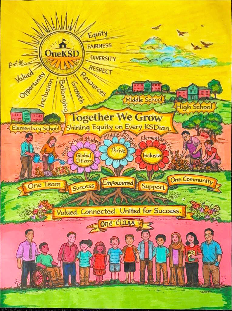 Together We Grow: Shining Equity on Every KSDian. COURTESY PHOTO, Kent School District