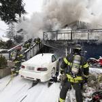 It took firefighters about 90 minutes to extinguish a house fire in the 26400 block of 137th Avenue SE. COURTESY PHOTO, Puget Sound Fire