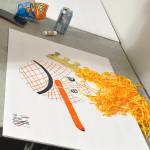 A drawing by Indivisible Kent members to prepare for the Saturday, March 28 No Kings protest in Kent. COURTESY PHOTO, Indivisible Kent