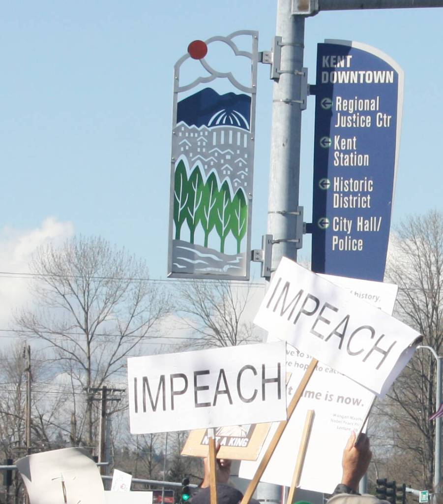 This was the first No Kings rally in Kent. STEVE HUNTER, Kent Reporter