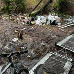 City of Kent crews responded to three large cleanups in 2025 at encampments in the McSorley Creek area. COURTESY PHOTO, City of Kent