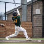 Levi Baca hits a home run to left field. Photo provided by Eric Todd / @ETDPI