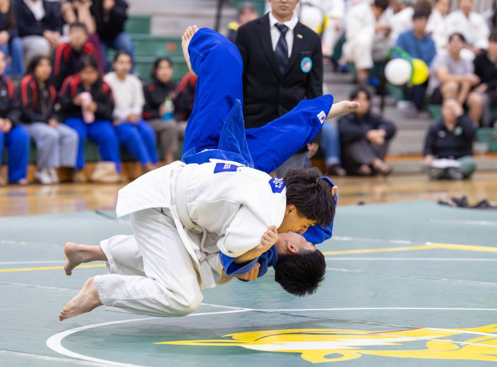 Judo throws in action at Kentridge. Photo provided by Robby Mullikin.
