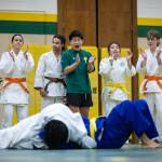 Kentridge judo competitors clap for their teammate. Photo provided by Eric Todd / @ ETDPI
