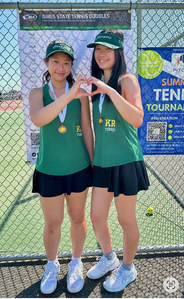 Kentridges Minh Nguyen and Grace Tram. Photo provided by John Flanigan.