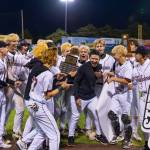 Kentlake embraces Mike Suguro following the championship win. Photo provided by Robby Mullikin.