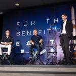 Blue Origin CEO Dave Limp, owner Jeff Bezos and NASA Administrator Jared Isaacman meet with Blue Origin employees in Florida after the New Glenn rocket explosion. COURTESY PHOTO, NASA