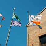 The Pride flag goes up June 2 at Kent City Hall as part of Pride Month. COURTESY PHOTO, City of Kent